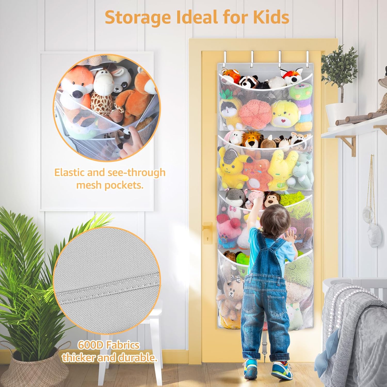 Hanging Stuffed Animal Storage - Baby Nursery Images avis et prix