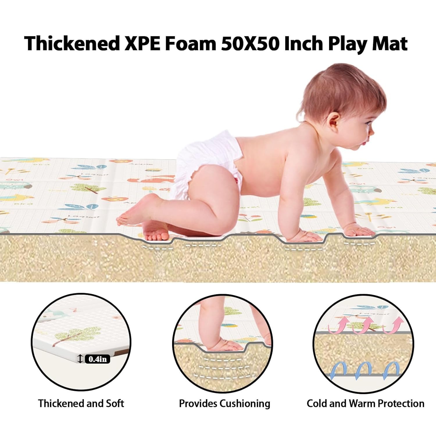 Baby Play Mat Double Sided Fol - Baby Mattress Waterproof avis et prix