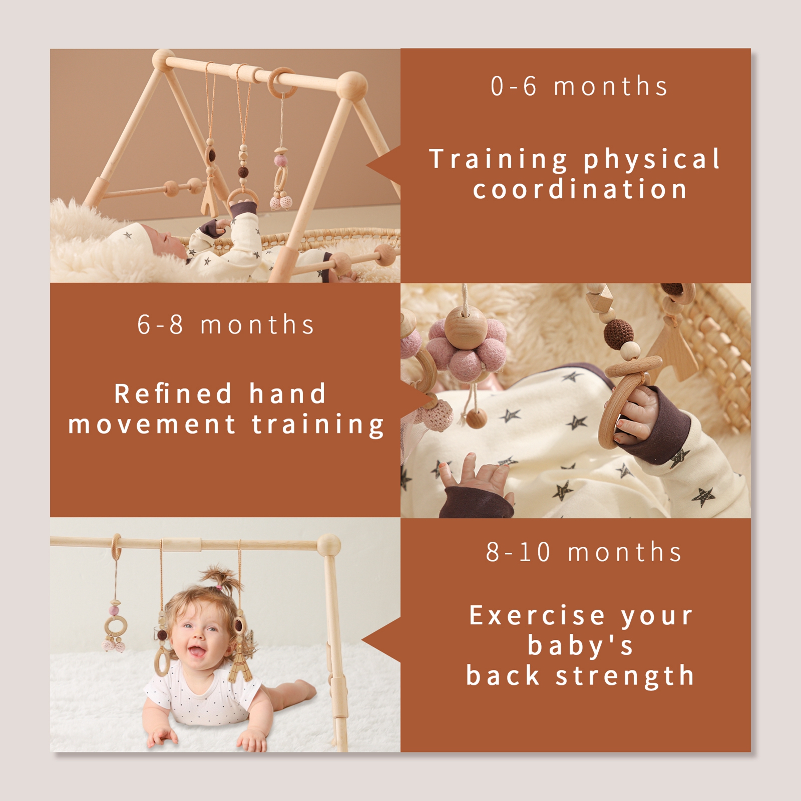 Baby Wooden Toys Play Gym Ordi - Baby Nursery Game avis et prix