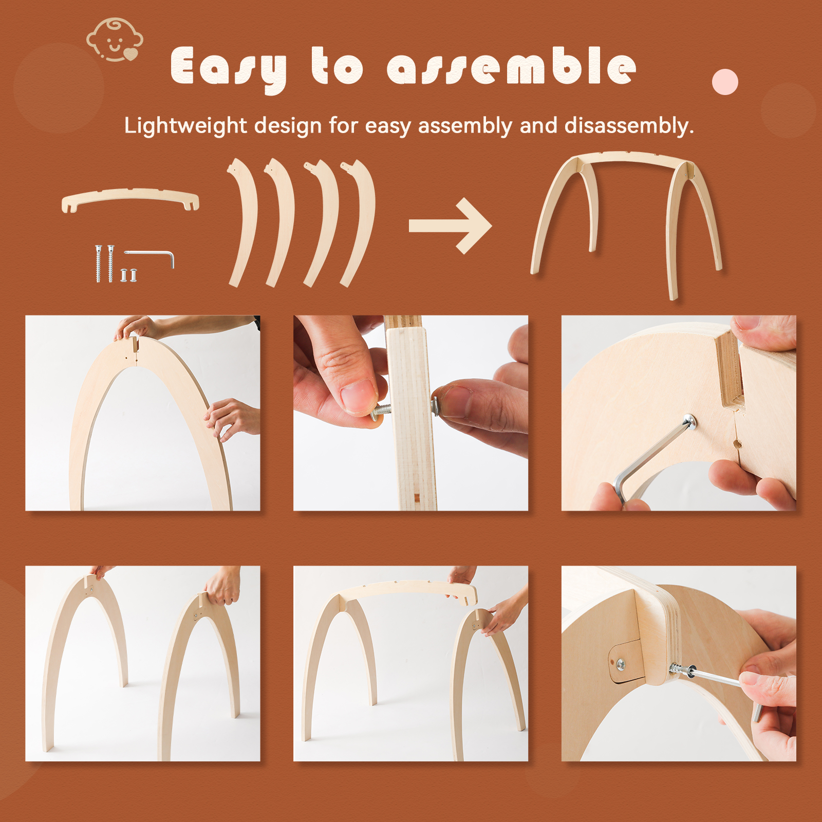 Baby Wooden Toys Play Gym Ordi - Baby Nursery Game avis et prix