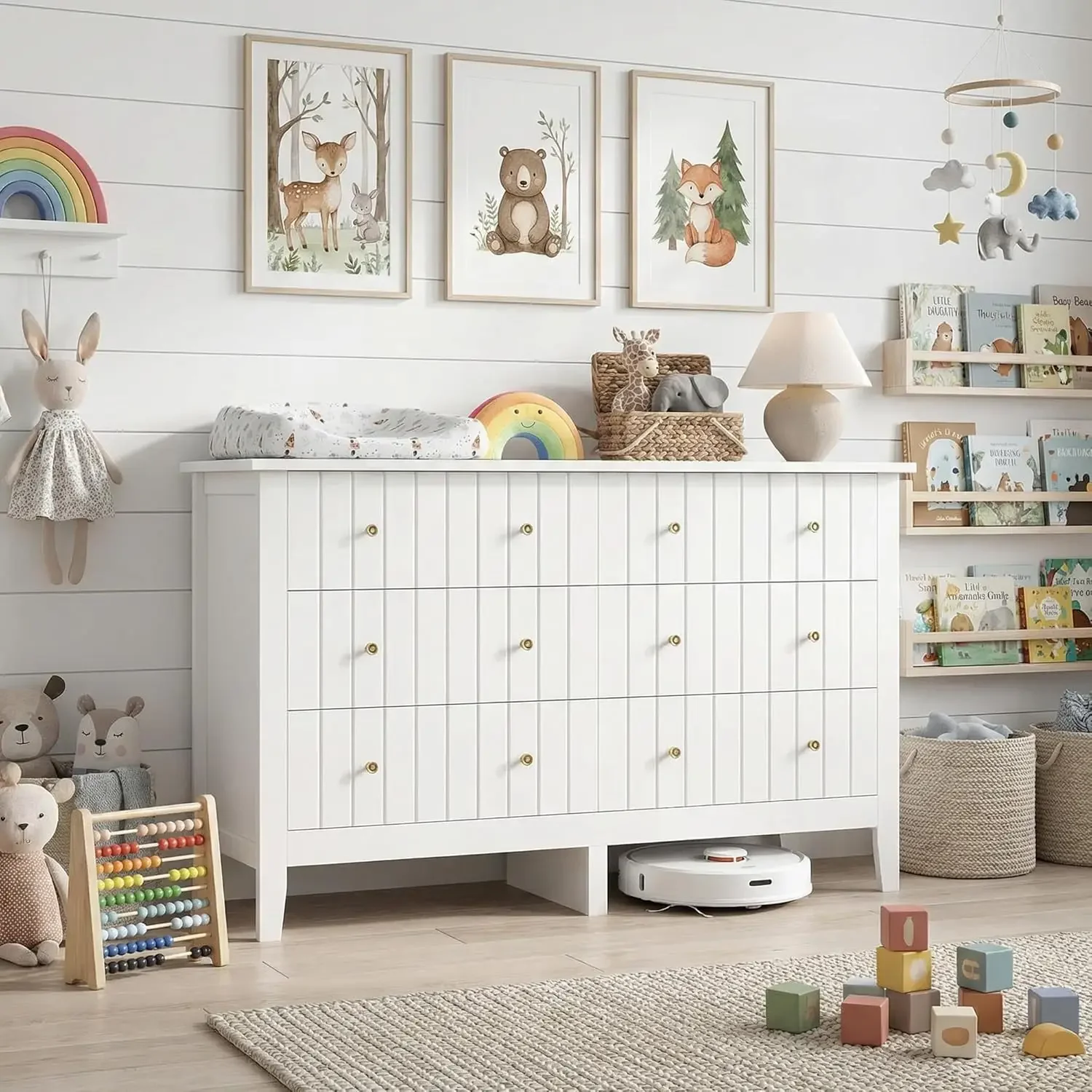 White Dresser, Chest of Drawer - Baby Nursery Chest Of Drawers avis et prix