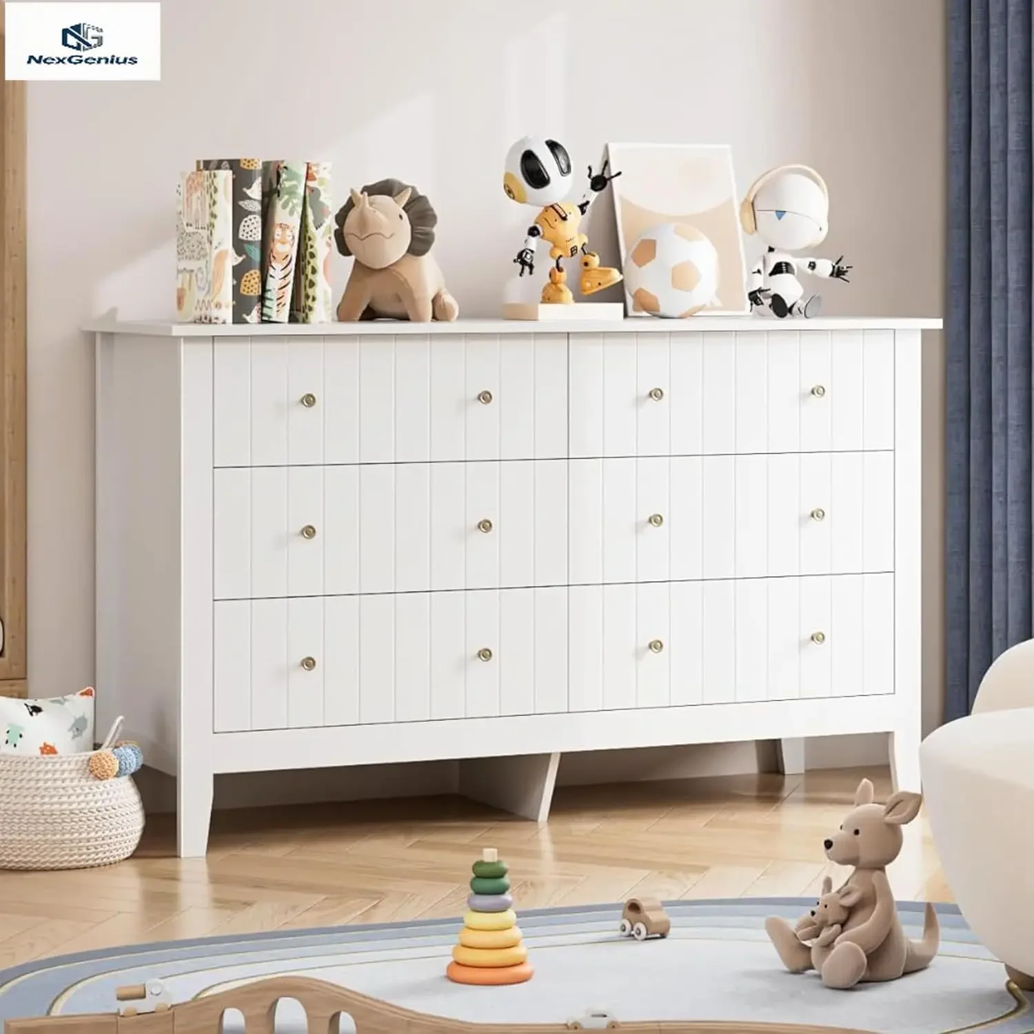 White Dresser, Chest of Drawer - Baby Nursery Chest Of Drawers avis et prix