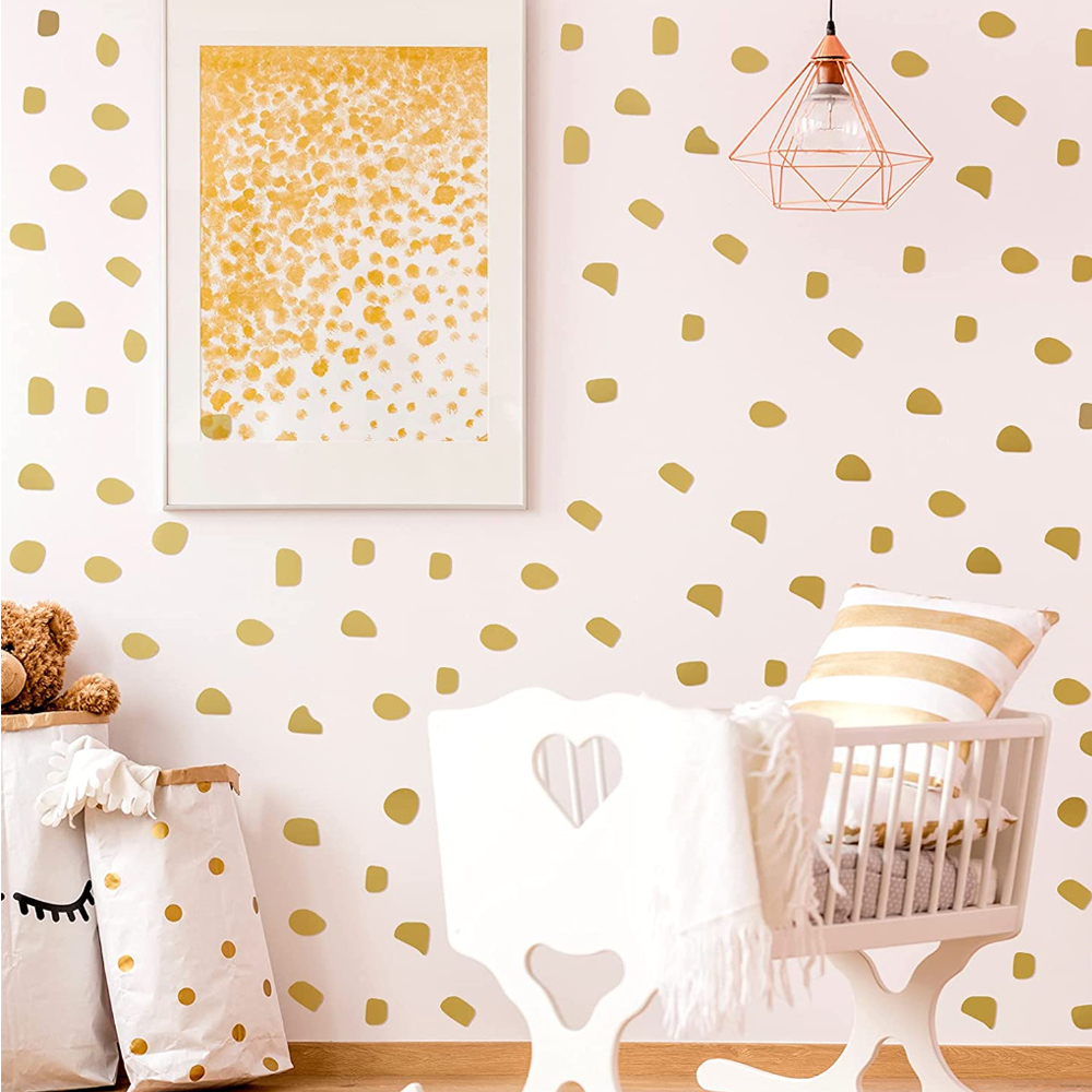 96Pcs/set Cute  Irregular Dots - Baby Nursery Wallpaper Girl avis et prix
