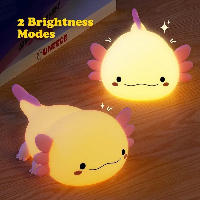 Cute Axolotl Night Light Silic - Baby Nursery Table Lamp avis et prix
