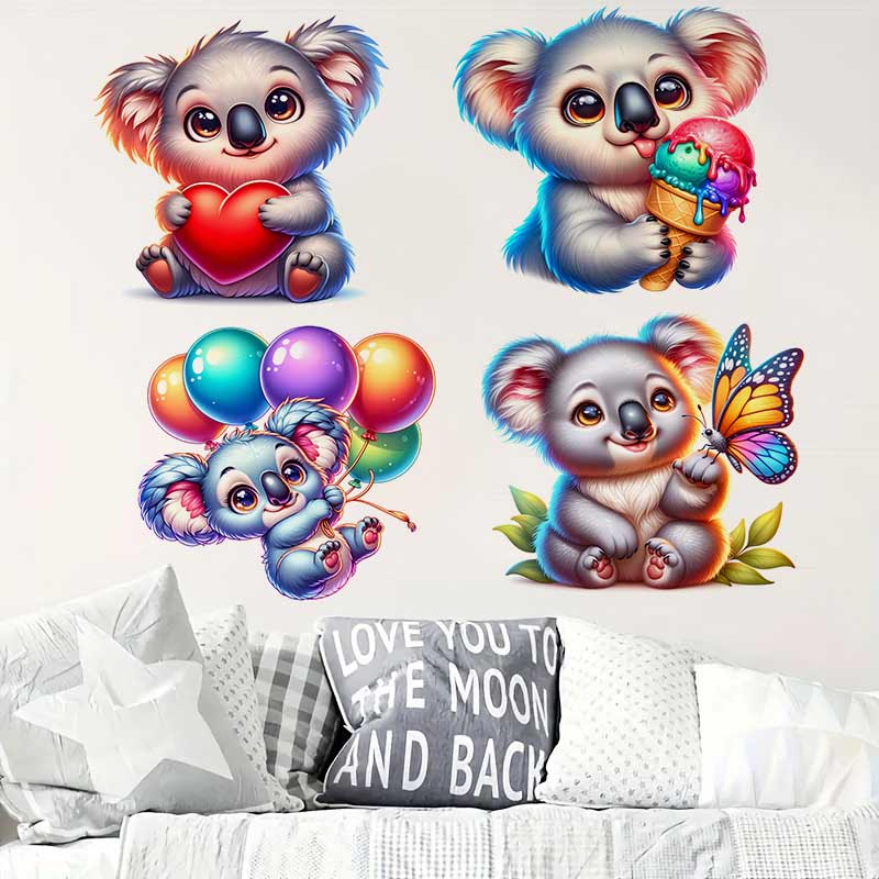 Cute Koala Wall Sticker Baby K - Baby Nursery Mural Wallpaper avis et prix