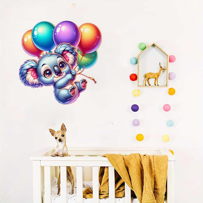 Cute Koala Wall Sticker Baby K - Baby Nursery Mural Wallpaper avis et prix