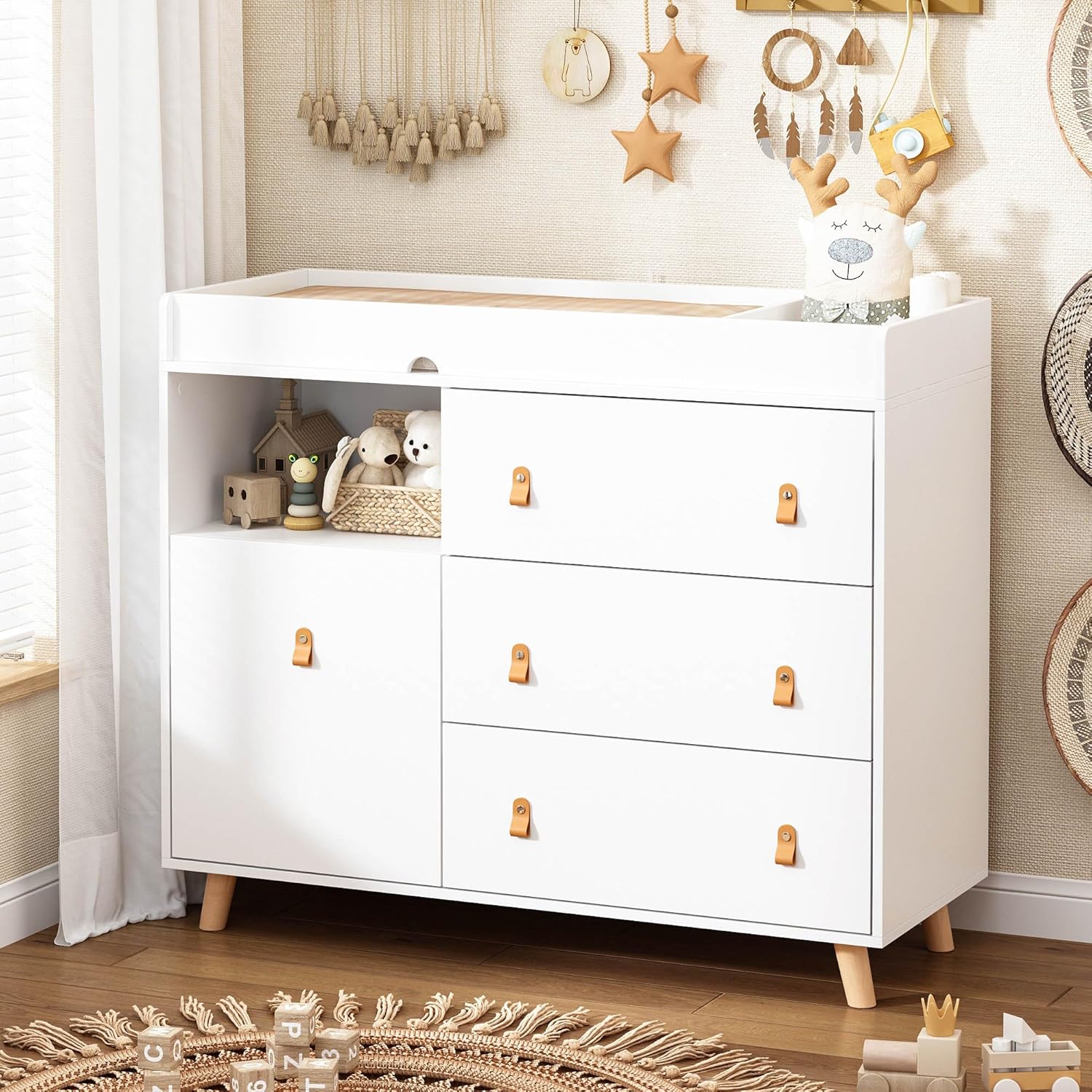 Baby Dresser Changing Table wi - Baby Nursery Chest Of Drawers avis et prix