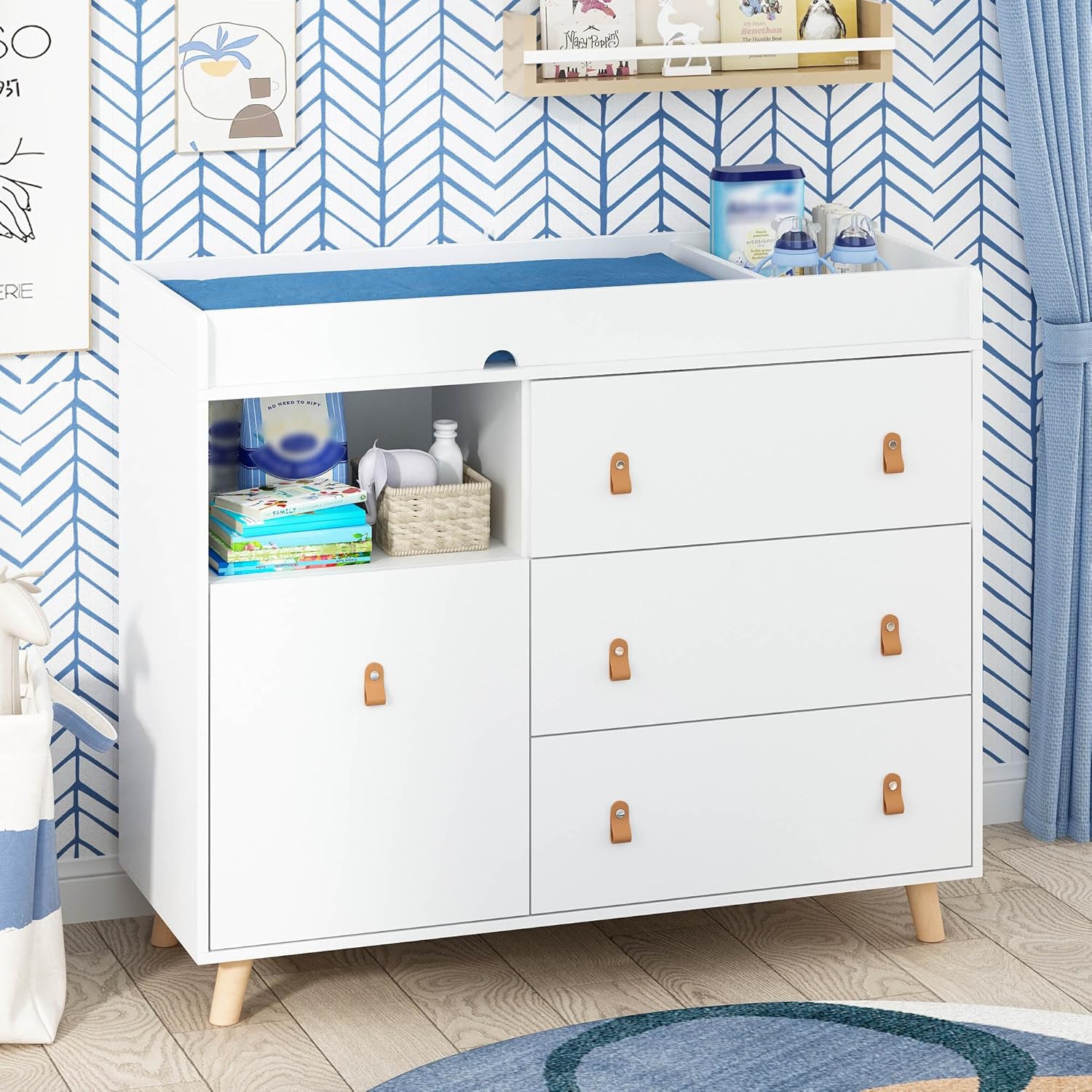 Baby Dresser Changing Table wi - Baby Nursery Chest Of Drawers avis et prix