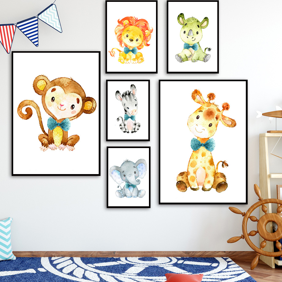 Wall Art Canvas Painting Carto - Baby Zebra Nursery avis et prix