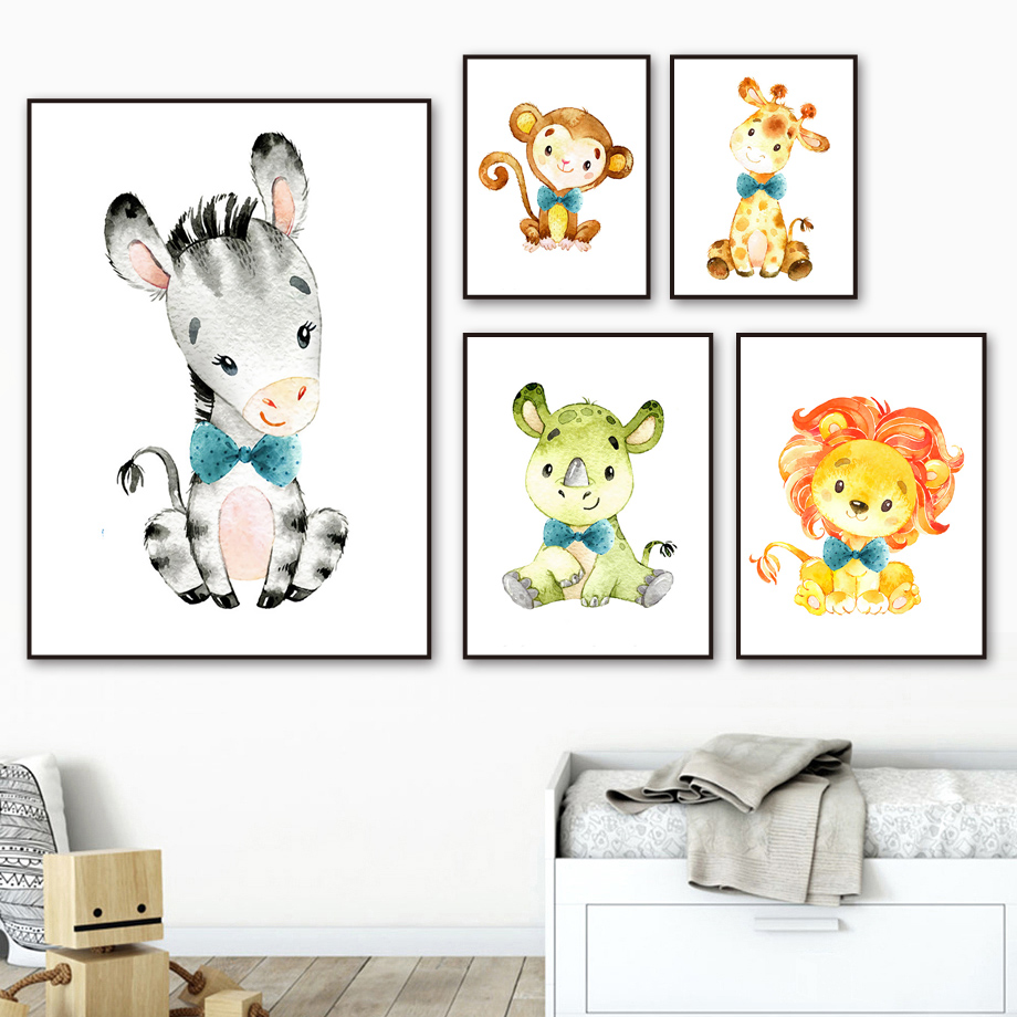 Wall Art Canvas Painting Carto - Baby Zebra Nursery avis et prix